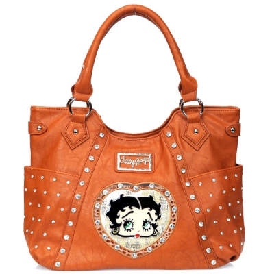 Original Betty Boop Handbag w/ Rhinestone Decor